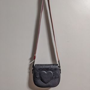 Betsey Johnson Crossbody Rainbow Heart Bag